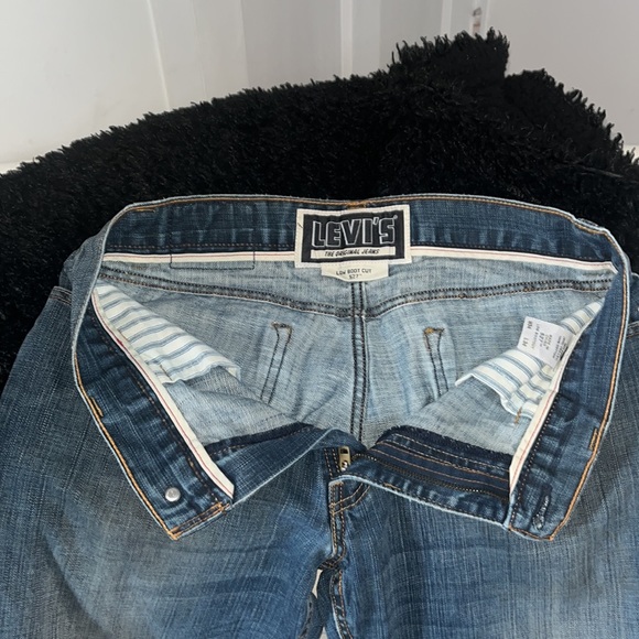 Levi’s low rise boot cut 527 jeans waist 34 length 34 soft 100% cotton - Picture 4 of 7